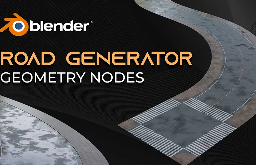 程序性道路生成器几何节点 Procedural Road Generator