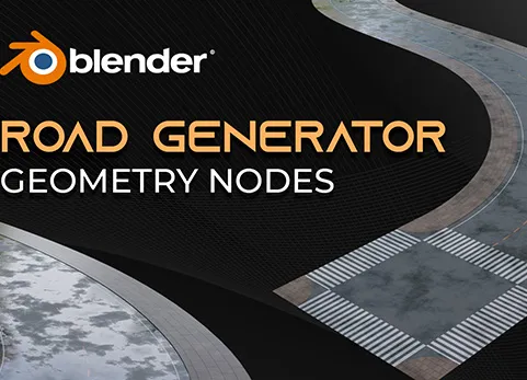 程序性道路生成器几何节点 Procedural Road Generator