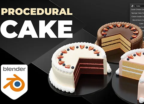 程序化蛋糕 | Blender几何节点 Procedural Cake