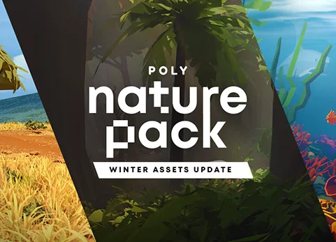 卡通风格资产库植物森林海洋 Poly Nature Pack: Animated Stylized Pack