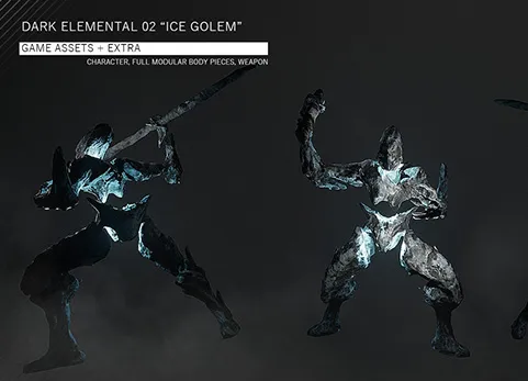 黑暗元素包01 - 游戏资产 - Dark Elemental Bundle 01 - Game Assets + Extra