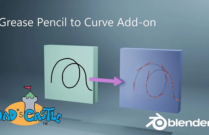 blender蜡笔转曲线插件 - Grease Pencil to Curves Add-on v0.4.4