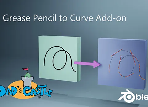 blender蜡笔转曲线插件 - Grease Pencil to Curves Add-on v0.4.4