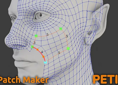 Blender拓扑重构面片生成器 Petik v2.0.3