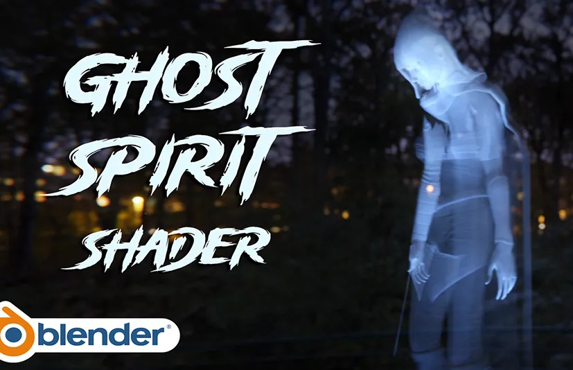 Blender材质资产 Ghost Spirit Shader 鬼魂亡灵幽灵精灵生成器