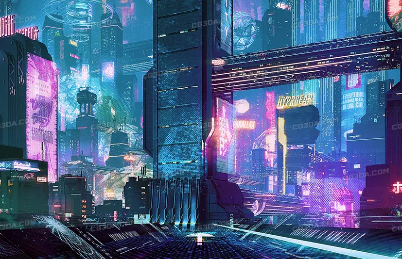 赛博朋克建筑模型-Cyberpunk
