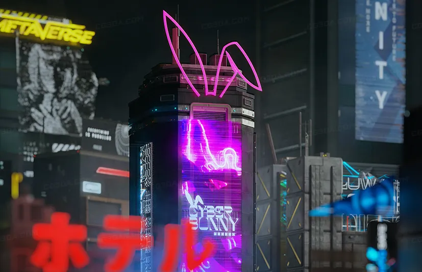 赛博朋克建筑模型-Cyberpunk