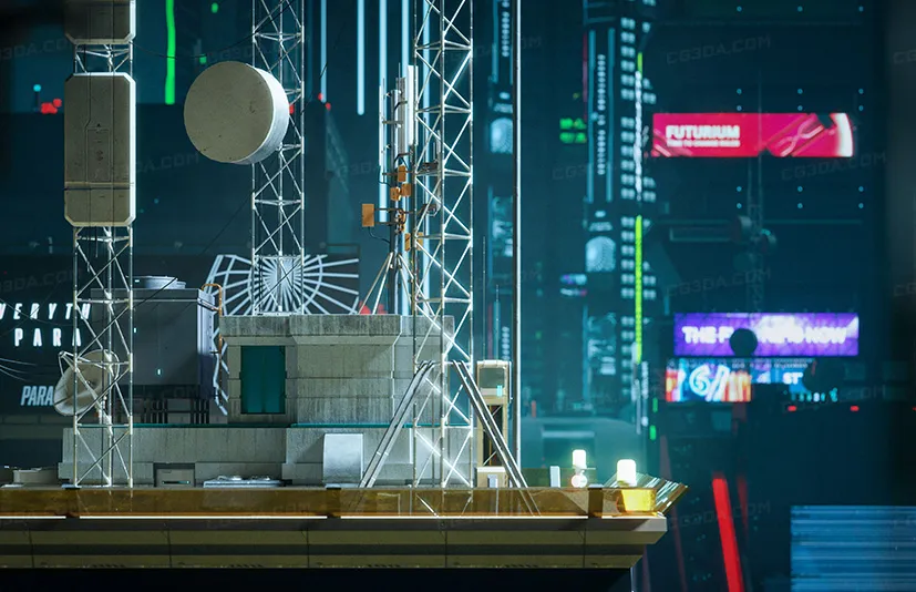 赛博朋克建筑模型-Cyberpunk