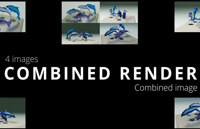 blender插件 Combined Render v1.0 多场景摄像机组合渲染