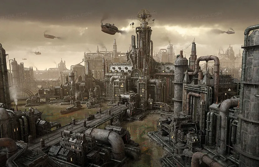 工业机械柴油朋克模型-DieselPunk