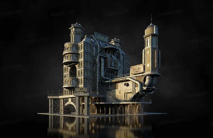 工业机械柴油朋克模型-DieselPunk