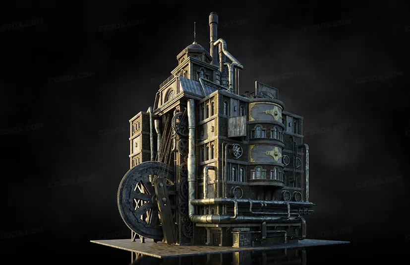 工业机械柴油朋克模型-DieselPunk