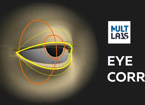 Blender资产库 Eye Corrector 眼睛矫正器眼球模型眼睑眼角膜