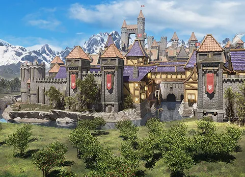 Blender 240件模块化超大套装快速组合沉浸式城堡与城镇套件 Massive 240-Piece Modular Mega Pack 3D Tudor