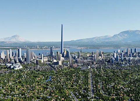带有3D城市的大规模程序化地形生成器 Large scale procedural terrain generator with 3D cities