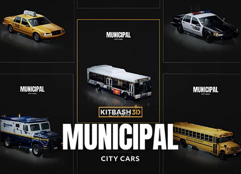 Kitbash城市市政汽车 - City Cars Municipal