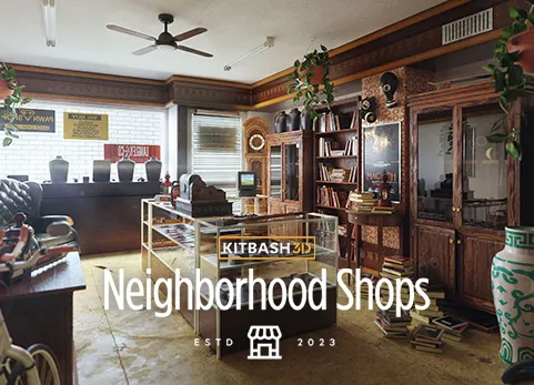 Kitbash小镇街道商店 - Neighborhood Shops