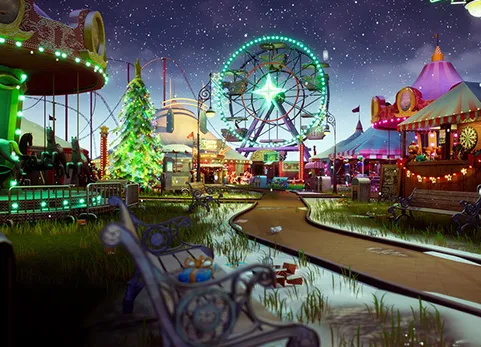 风格化圣诞游乐园 Stylized Christmas Amusement Park