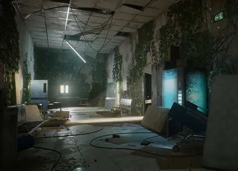 废弃的后启示录医院环境 - Abandoned Post - Apocalyptic Hospital Environment