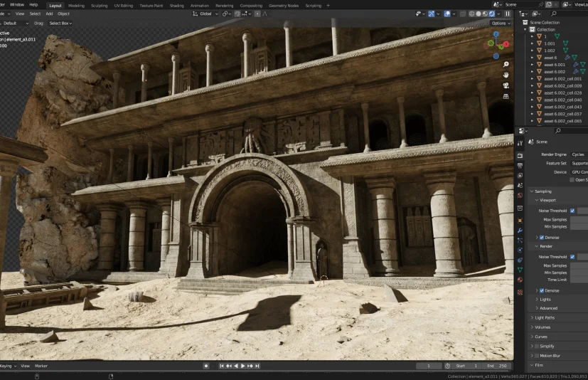古代寺庙资源包 Ancient Temple Asset Pack