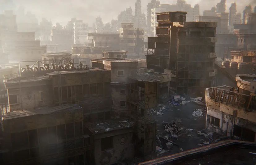 废弃的末日城市场景3D模型 - ArtStation - Derelict_Browser  Resources