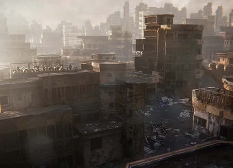 废弃的末日城市场景3D模型 - ArtStation - Derelict_Browser  Resources