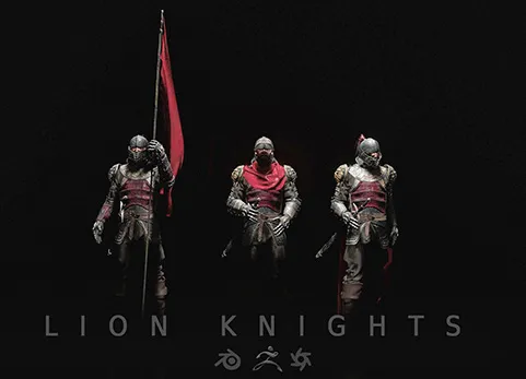 Lion Knights 概念艺术的 3D 模型 - Lion Knights 3D models for Concept Art
