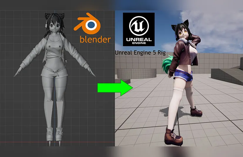 Blender角色绑定转UE引擎插件 - Magic Bone UE5 Rig Creator  v3.0.9