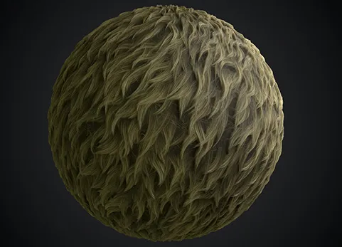 逼真的毛皮物质智能材质 - Realistic fur substance smart material