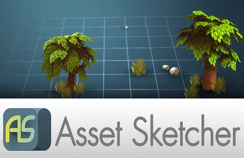 Blender场景模型绘制生成预设插件 Asset Sketcher v2.0.4