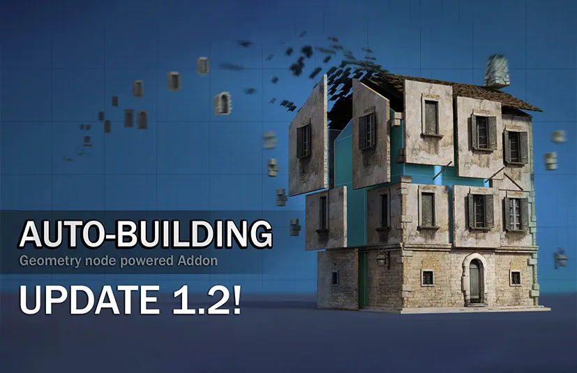 Blender各种建筑风格模型生成器 - Auto-Building v1.2.7