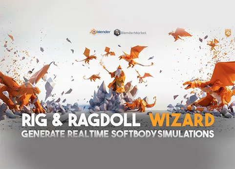 Blender人物角色骨骼自动绑定插件 - Auto Rig  Ragdoll Wizard v1.0.1