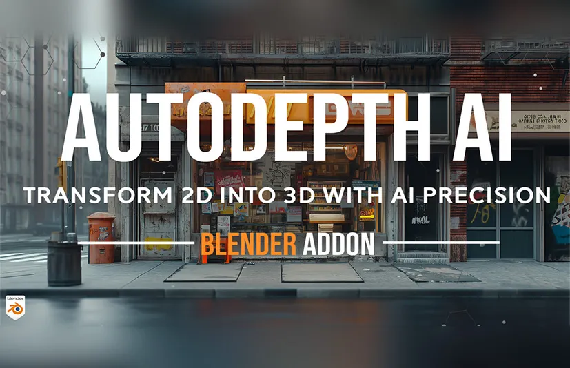 Blender AI自动生成深度插件 - AutoDepth AI v1.1.1