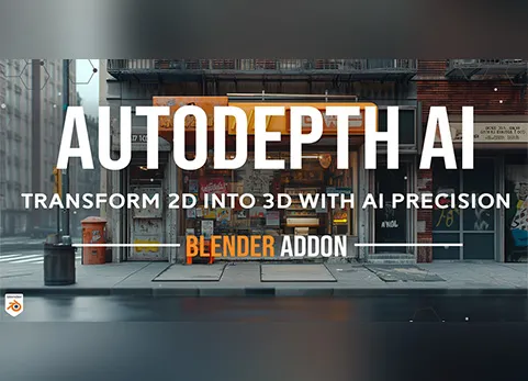Blender AI自动生成深度插件 - AutoDepth AI v1.1.1