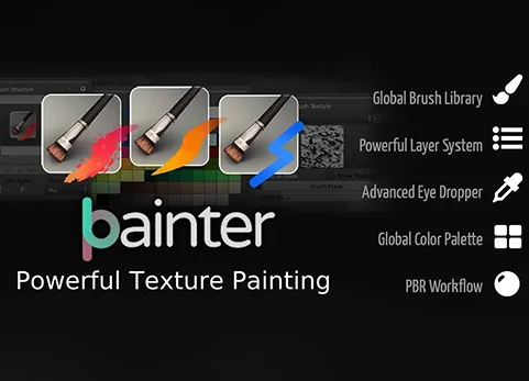 Blender贴图笔刷绘制插件 BPainter v2.0.19