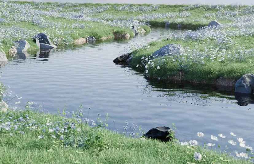 Blender插件一键河流环境生成器 - Baga River Generator  v1.1