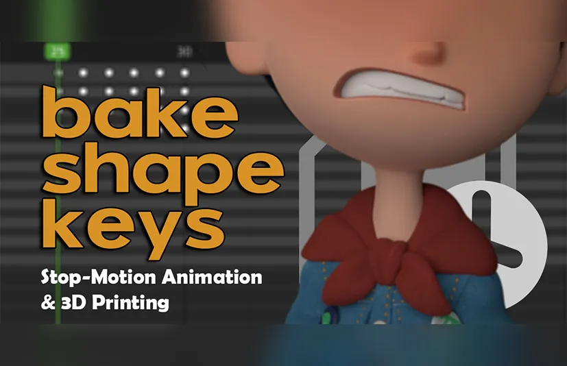 Blender烘焙形态键插件 - Bake Shape Keys v1.2