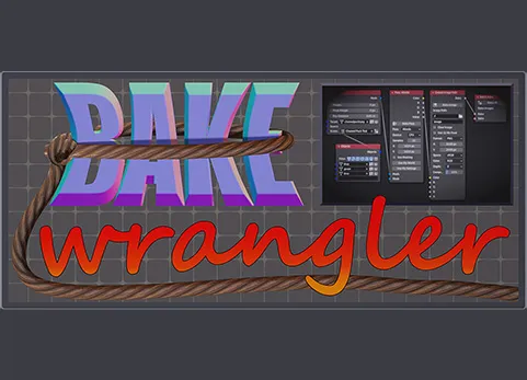 Blender一键节点式烘焙插件 - Bake Wrangler v1.6.1