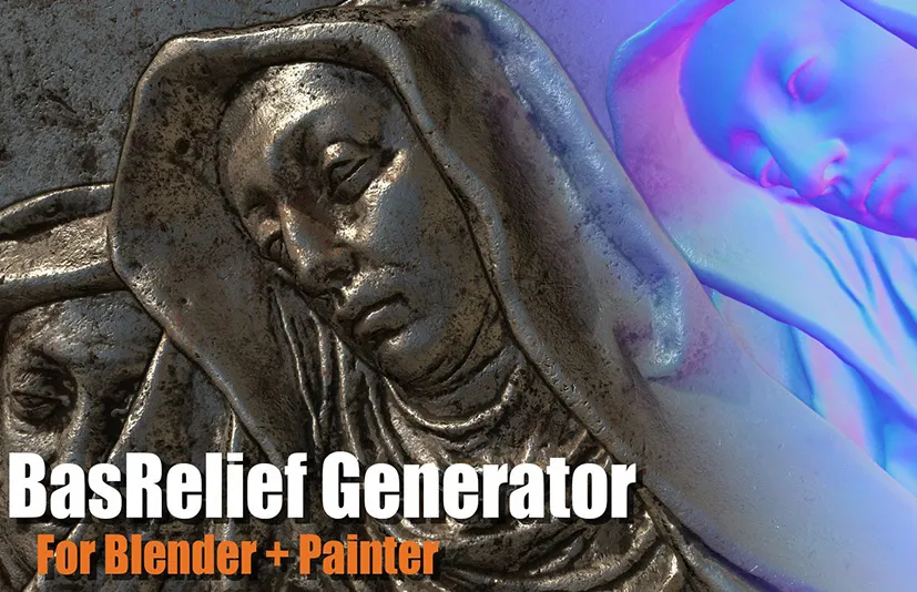 Blender模型转SP浮雕材质 - Bas Relief Generator v2.0