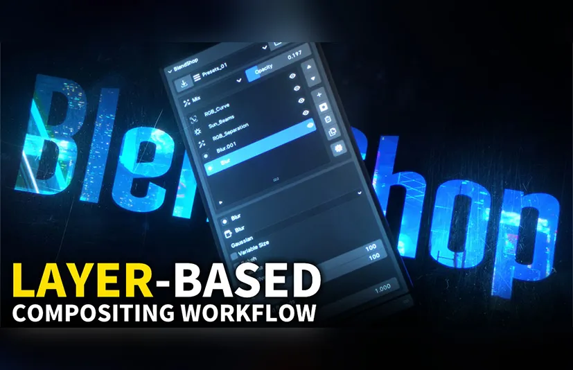 Blender强大的后期合成插件 - BlendShop v1.0.2