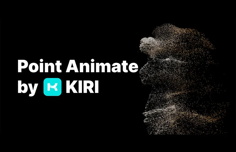Blender3D模型转粒子消散效果 - Point Animate By Kiri Engine v1.0.0