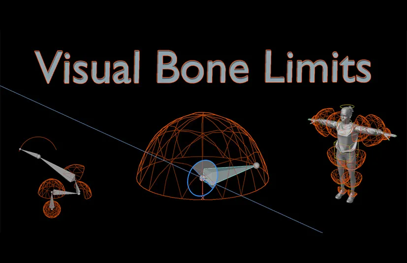 Blender可视骨骼限制约束到骨骼插件 - Visual Bone Limits