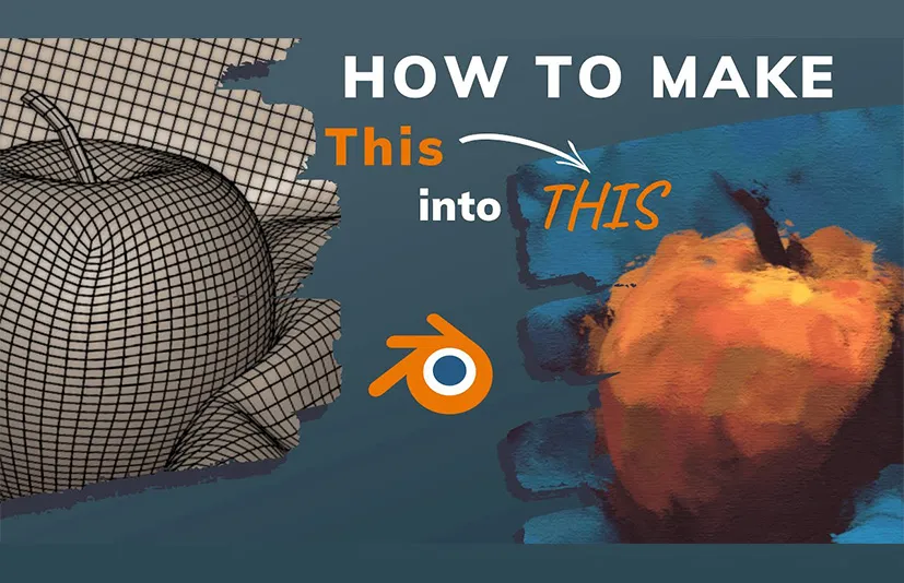 Blender预设 3D Illustration Shader 3.0风格化绘画插画水彩油画
