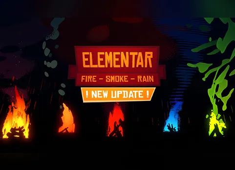 Blender卡通火 / 烟雾 / 雨着色器包 - Elementar - Cartoon Fire 1.0