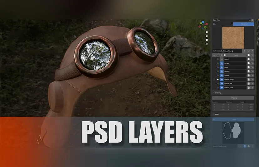blender插件-PSD图层纹理绘制工具 Psd-Layers V1.5.2