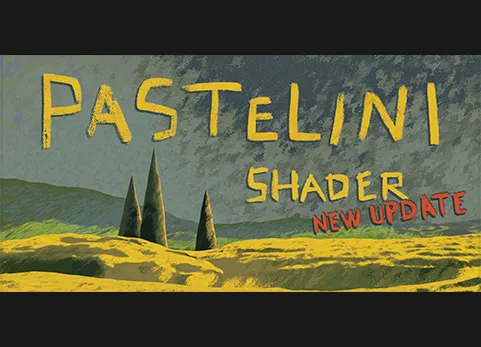 Blender粉彩绘画 Eevee 着色器 - Pastelini-Pastel Painting Eevee Shader v1.0