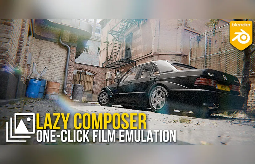Blender渲染后期合成调节工具 - Lazy Composer