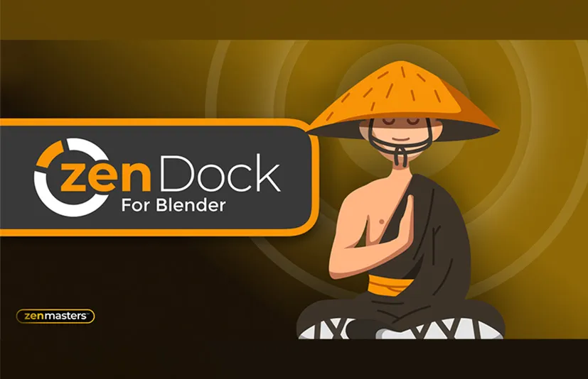 Blender一键窗口区域管理快捷工具菜单插件 - Zen Dock v1.2.1.7