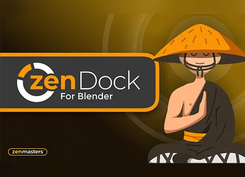Blender一键窗口区域管理快捷工具菜单插件 - Zen Dock v1.2.1.7