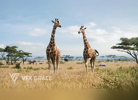 Blender长颈鹿动画 - Giraffe Animated